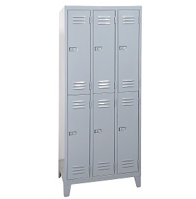 Guardarropas metalico de 6 puertas cortas