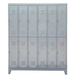 Guardarropas metalico de 12 puertas cortas