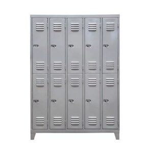 Guardarropas metalico de 10 puertas cortas