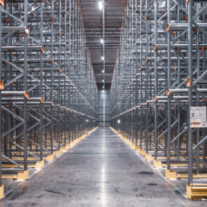 Rack de almacenamiento penetrable